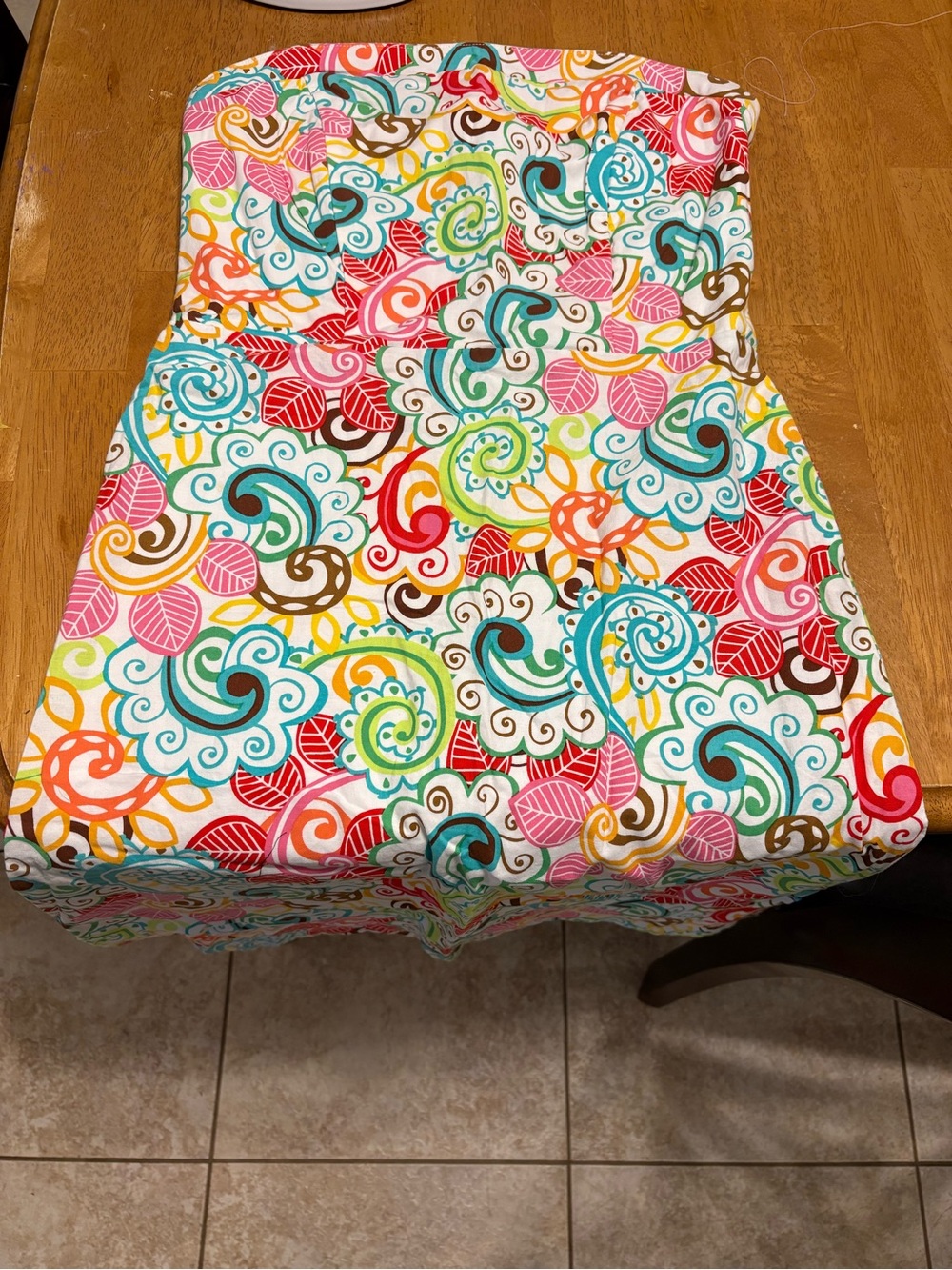 Strapless Multicolor Floral Print Sundress - Women